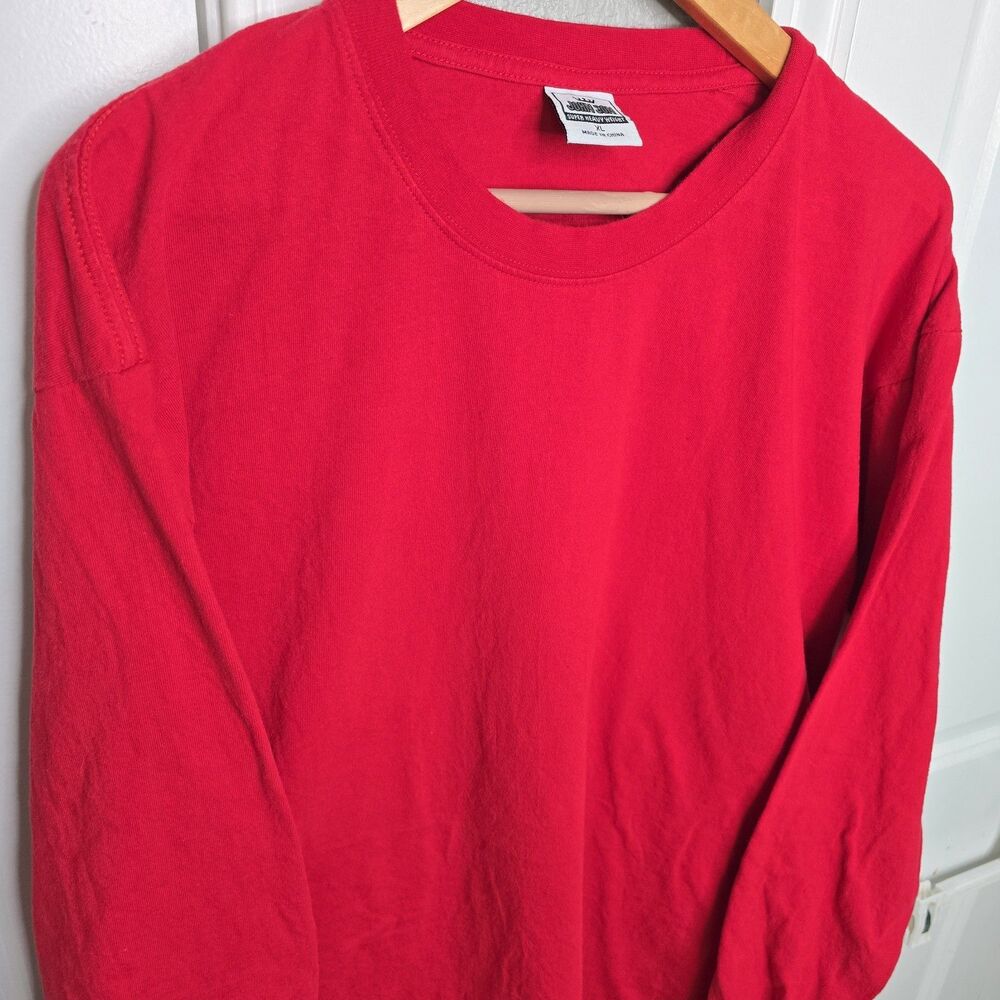 John Son Men's XL Red Super Heavyweight Red Long Sleeve Shirt